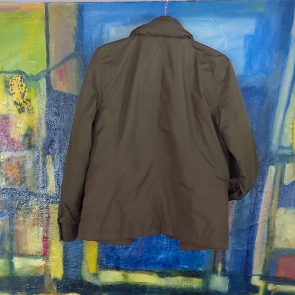 Lauren Ralph Lauren Active Olive Green Field Jacket with tuck-away hood-Size Med - Picture 7 of 16